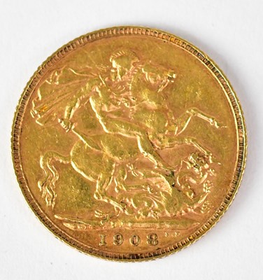 Lot 948 - An Edward VII full sovereign 1903, George and...