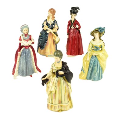 Lot 475 - ROYAL DOULTON; five limited edition porcelain...