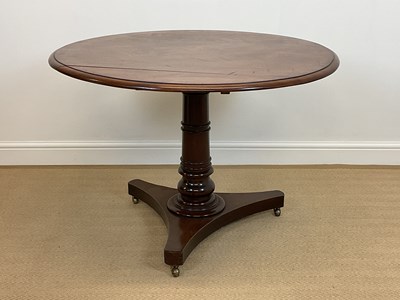 Lot 528 - A 19th century mahogany circular tilt-top...