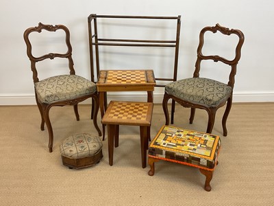 Lot 550 - A group of furniture items comprising two...