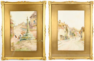 Lot 1017 - C.H.C BALDWIN; a pair of watercolours, the...