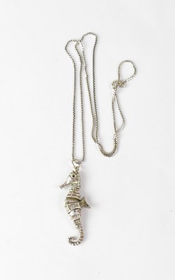 Lot 1224 - A hallmarked silver box link chain, length...