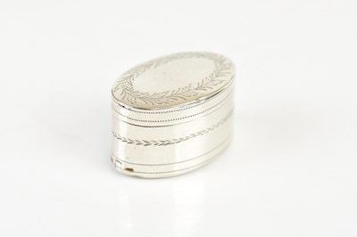 Lot 632 - SAMUEL PEMBERTON; a George III oval silver...