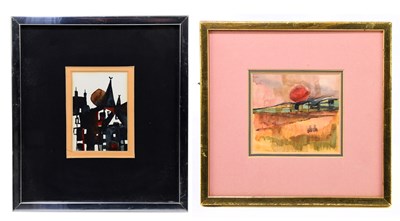 Lot 1232 - PETER OLIVER (1927-2006); watercolour,...