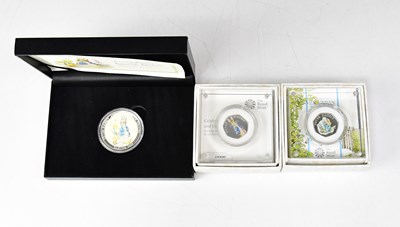 Lot 1021 - THE ROYAL MINT; two boxed 'Celebrating Beatrix...