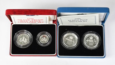 Lot 1014 - THE ROYAL MINT; a 1989 two pound silver proof...