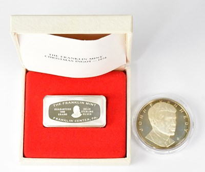 Lot 995 - THE FRANKLIN MINT; a 1974 sterling silver...