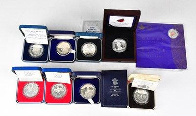 Lot 1018 - THE ROYAL MINT; ten silver Royal commemorative...
