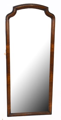 Lot 1460 - A Victorian walnut mirror, formerly a cheval...