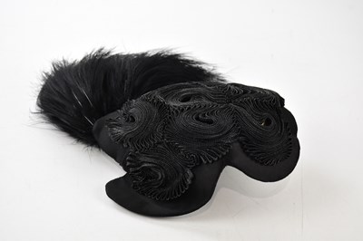 Lot 833 - HARRODS, LONDON; a circa 1930s black silk and...