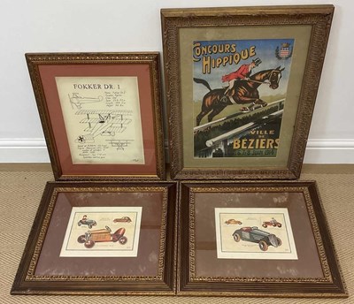 Lot 294 - Four advertising posters, comprising a French...