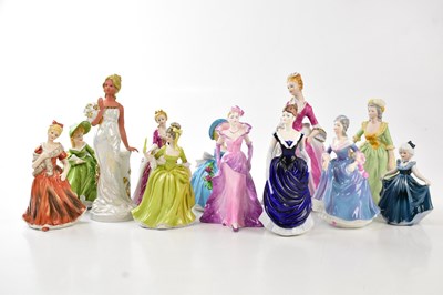 Lot 2832 - A collection of twelve ceramic ladies, to...