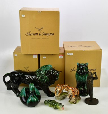 Lot 2819 - SHERRATT & SIMPSON; a collection of five resin...
