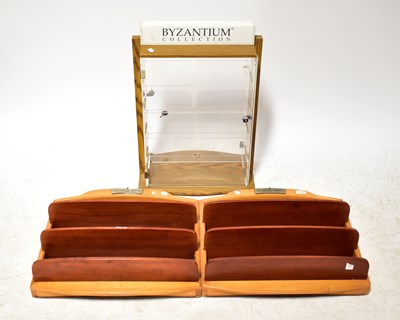 Lot 113 - A contemporary Byzantium Collection Perspex and wood counter display unit