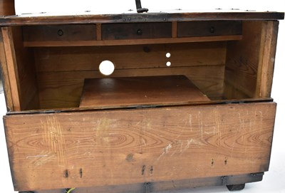 Lot 96 - A 19th century wrought iron bound...