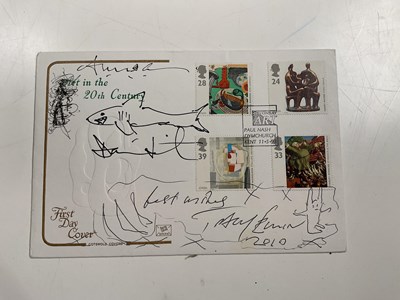 Lot 2258 - DAMIEN HIRST & TRACEY EMIN; a first day cover...