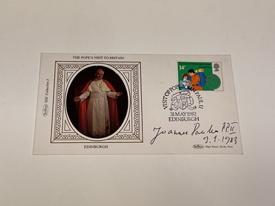 Lot 2242 - POPE JOHN PAUL II; a first day cover bearing...