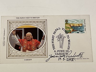 Lot 2243 - POPE JOHN PAUL II; a first day cover bearing...