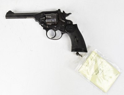 Lot 409 - WEBLEY; a deactivated .38" MKIV six-shot...