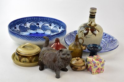 Lot 2951 - ROYAL DOULTON; a 'Howard' pattern blue and...