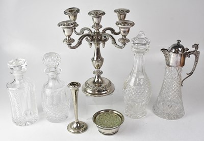 Lot 887 - A small quantity of silver-plated ware and cut...