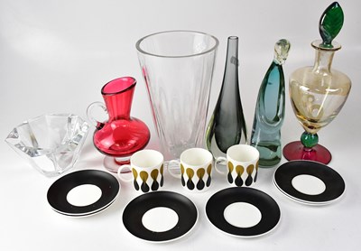 Lot 554 - An Orrefors glass bowl, together with another...
