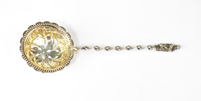 Lot 920 - A Victorian hallmarked silver sifting spoon...