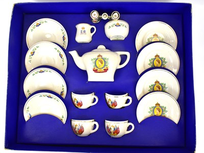 Lot 315 - A Queen Elizabeth II 1950s Corona Coronation tea set