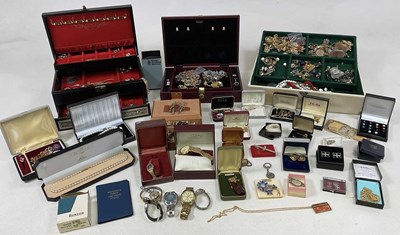 Lot 406 - A large quantity of costume jewellery, to...