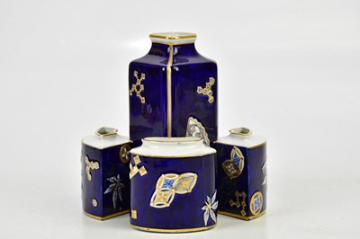 Lot 2756 - ROYAL WORCESTER; an Aesthetic Movement five...