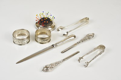 Lot 2163 - An Edward VII hallmarked silver pin cushion,...
