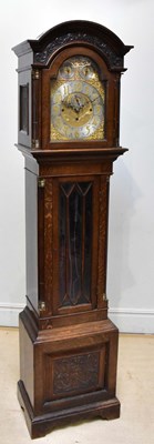 Lot 1284 - A late 19th century eight day longcase clock,...