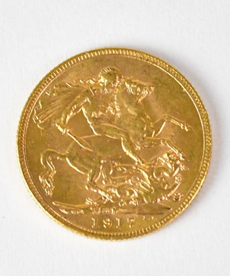 Lot 949 - A George V full sovereign, 1917.
