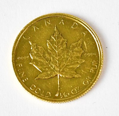 Lot 976 - An Elizabeth II Canadian $5 gold coin, 1/10oz,...