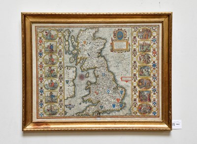 Lot 1661 - JOHN SPEEDE; 'Britain, as it was, devided into...