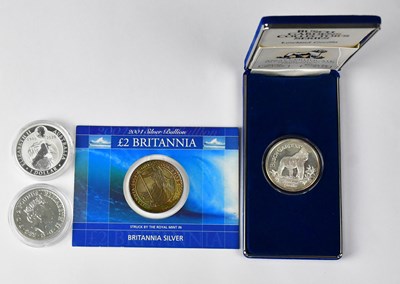Lot 1028 - A Royal Mint Britannia 2004 silver bullion £2...