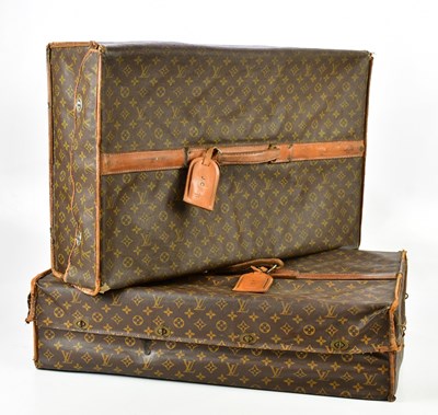 Lot 786 - LOUIS VUITTON; a pair of rare monogram...