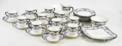 Lot 2755 - SHELLEY; a 'Swallow' pattern tea service...