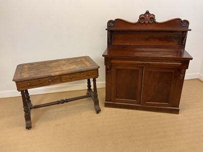 Lot 524 - A 19th century mahogany chiffonier with fleur...