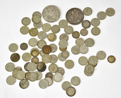 Lot 984 - A small quantity of pre-1947 silver and...