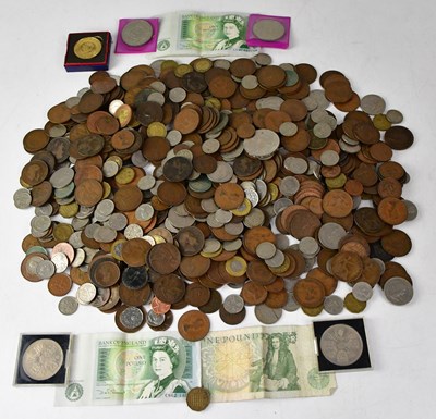 Lot 985 - A quantity of mainly British pre-decimal coins,...