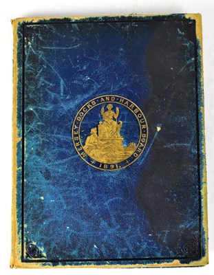 Lot 314 - A fold-out linen map in book form of Mersey...