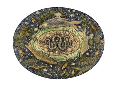 Lot 92 - A large and rare 19th century French pottery...