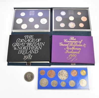 Lot 2658 - Two cased coin packs, 1983 and 1985, two coin...