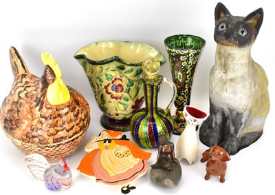 Lot 250 - Various glass and pottery collectors' items...