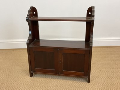 Lot 558 - A 19th century mahogany wall cabinet with...