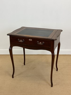 Lot 491 - An Art Nouveau mahogany and leather writing...