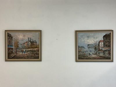 Lot 302 - UNATTRIBUTED: a pair of oils on canvas,...