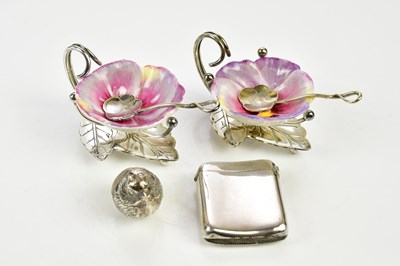 Lot 2466 - SAMPSON MORDAN; an Edwardian hallmarked silver...