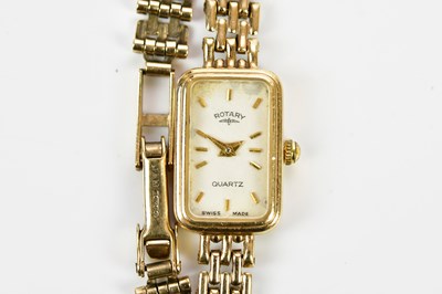 Lot 580 - ROTARY; a boxed lady's 9ct gold quartz...